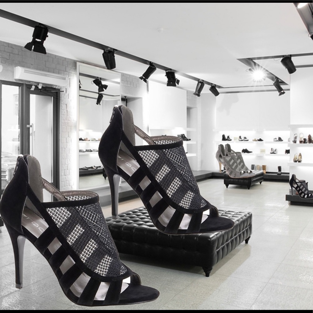 Aldo Trippel Mesh Open Toe Heel